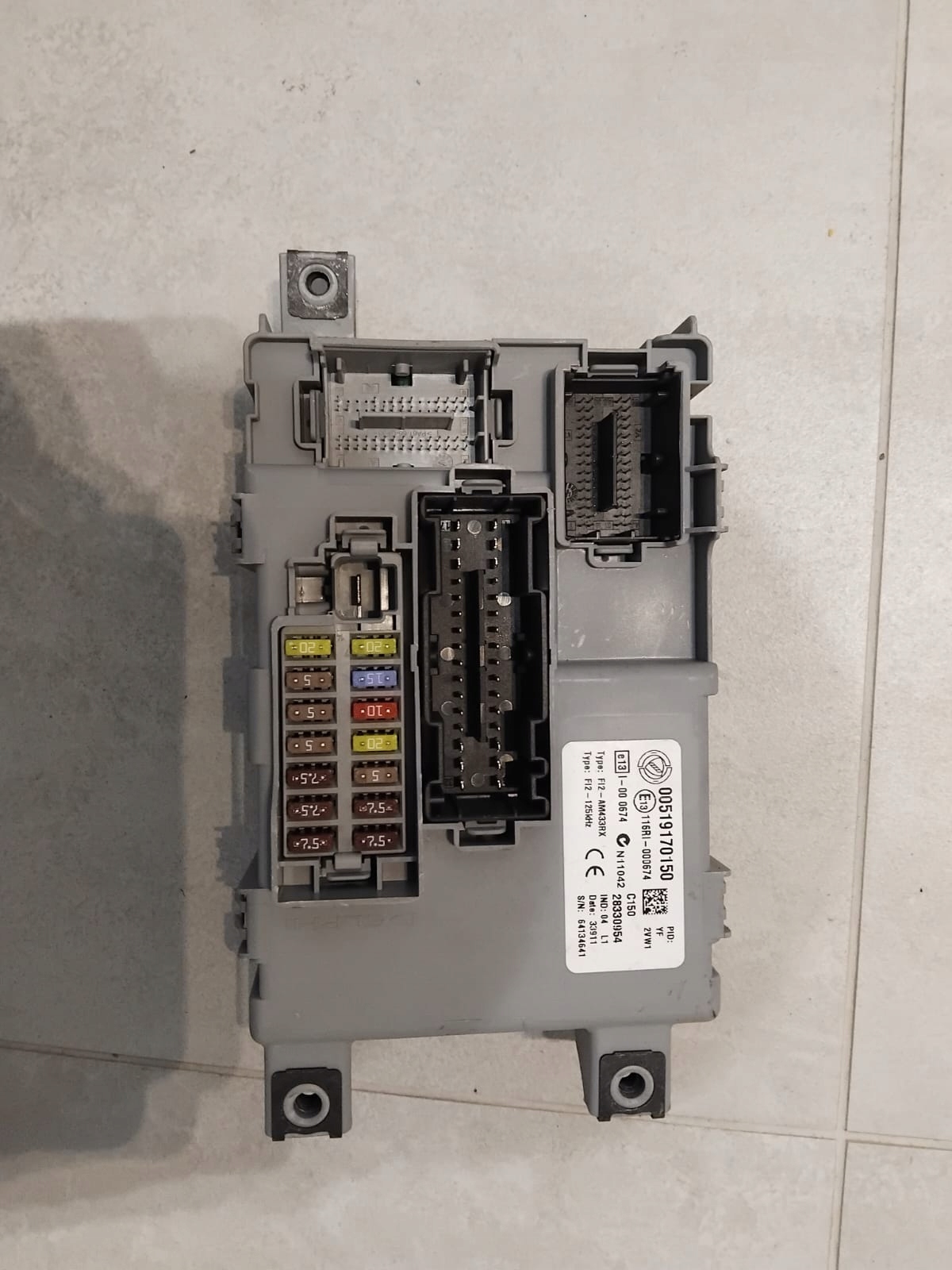 модуль блок FIAT Doblo II 2 opel Combo d 00519170150