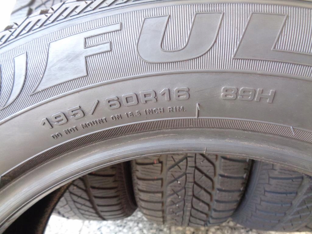 4x Zimowe FULDA Kristall Control HP 195/60R16 89H 7,2mm Indeks prędkości H do 210 km/h