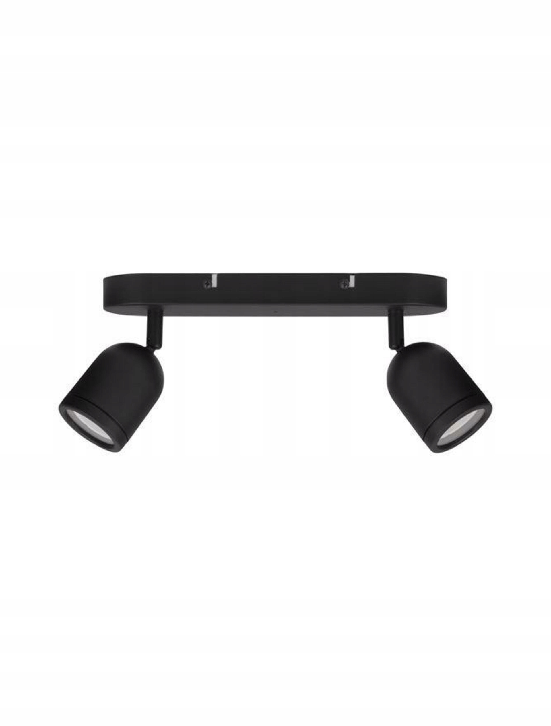 Nova Luce bodové svietidlo Orson čierny kov GU10 2x10W 230V IP44 bez žiarovky