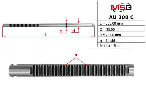 Ozubená lišta převodovky řízení Vw Polo 02-09, Škoda Fabia I 99-07