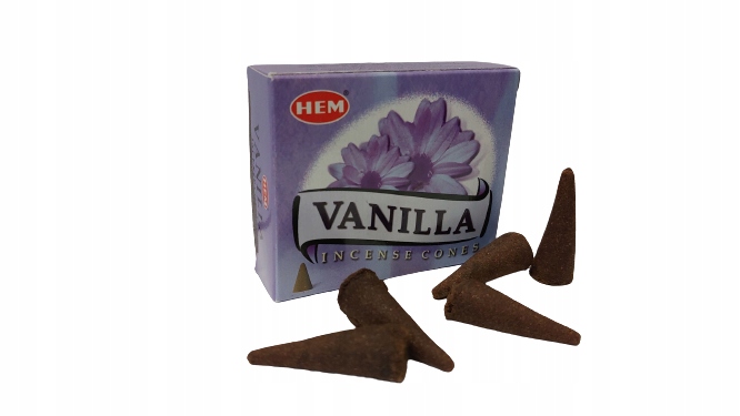 

Kadzidełka Stożkowe Vanilla Wanilia Hem 10 szt.