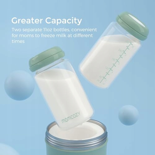 MOMCOZY Przenośny Chłodziarka Do Mleka Matki 628ml 24h Chłodzenie — miniatura 8