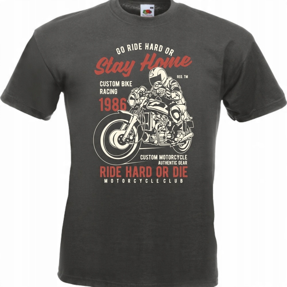 

Koszulka motocykl motocyklista ride hard motor M