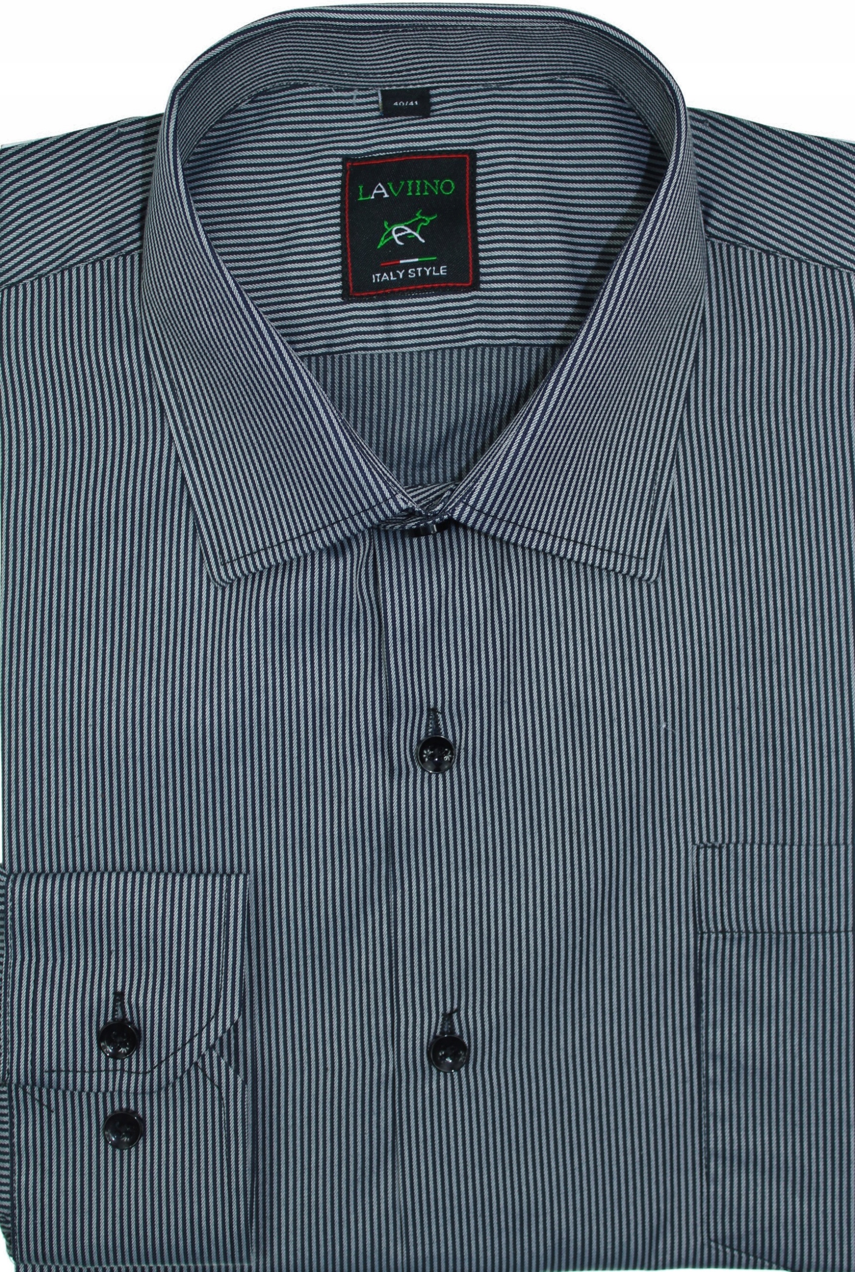 

Koszula Męska W Paski Wizytowa 41/42KT70