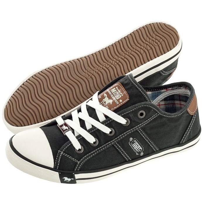 

Buty Damskie Trampki Mustang 36C0028 Czarne Niskie
