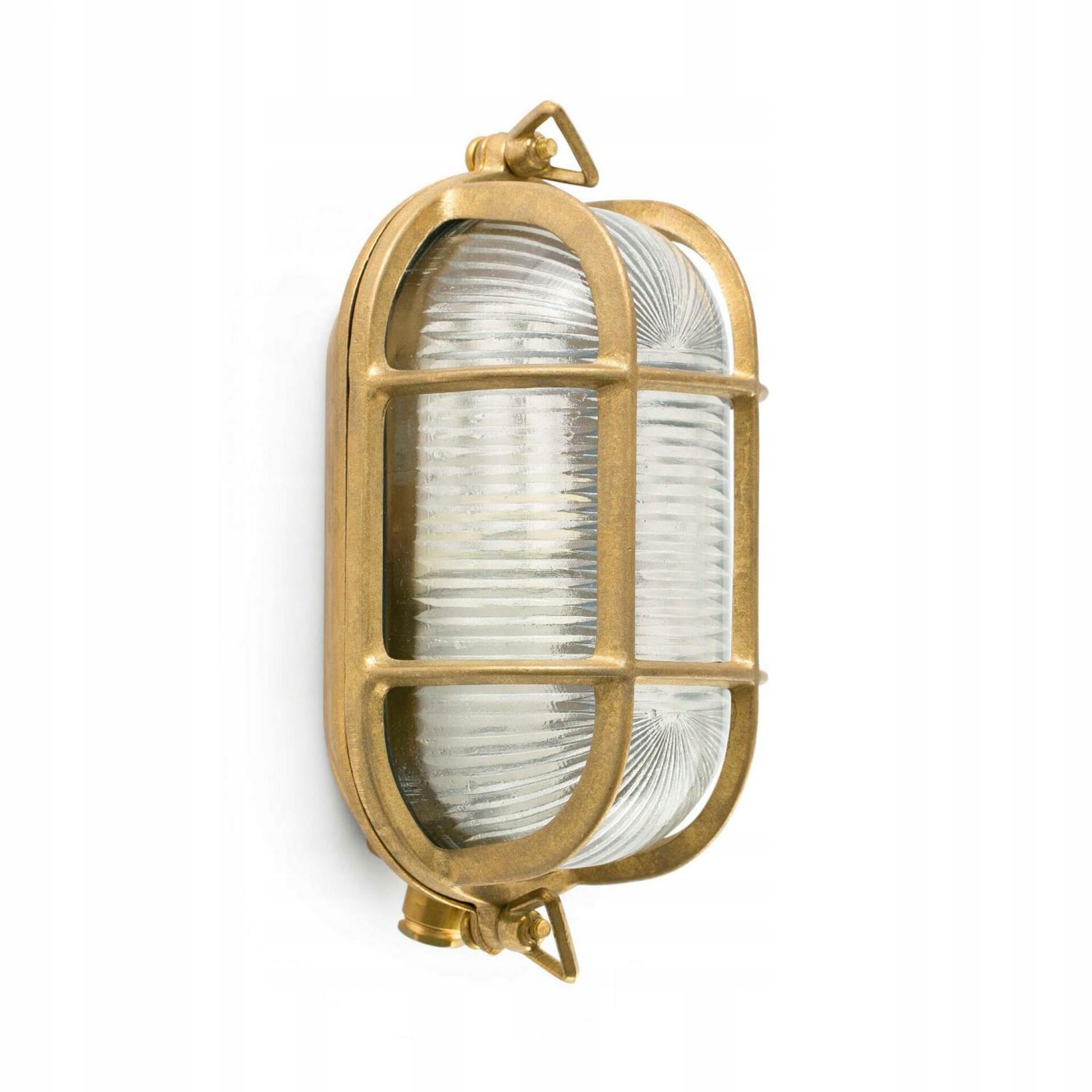 Mosadzná nástenná lampa Faro Cabo IP65 E27 industriálny dizajn 230 mm