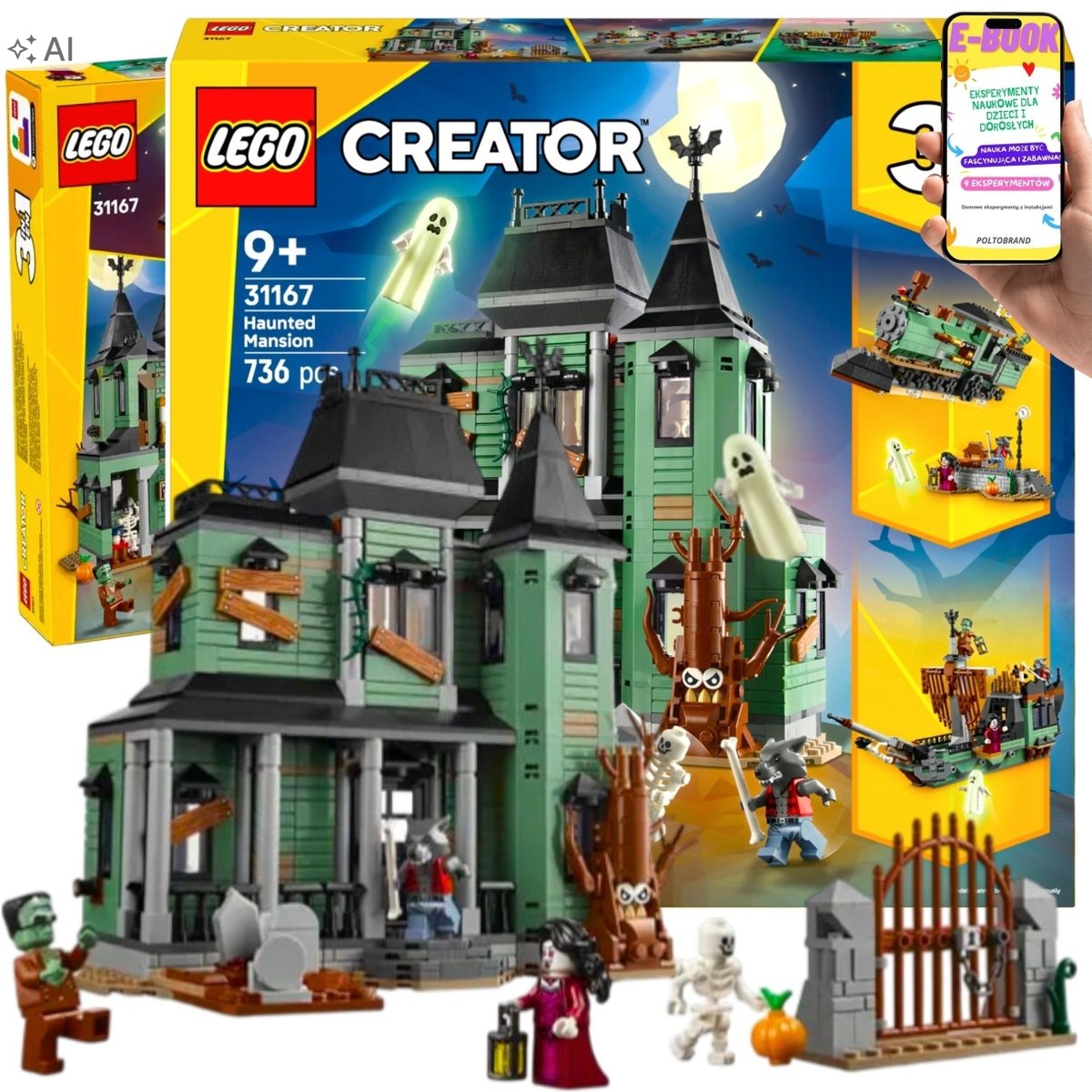 Lego Klocki Creator 3w1 Nawiedzona Rezydencja Dla Dziecka Ebook