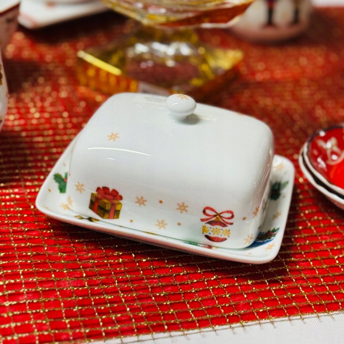 Vánoční porcelán Tichá Noc máslenka|Bogucice
