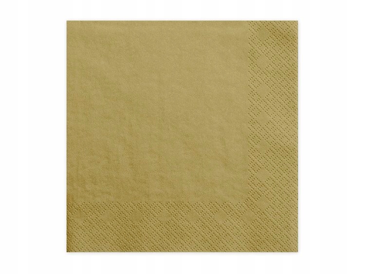 

Serwetki 33x33cm Złote Trójwarstwowe 20 szt.
