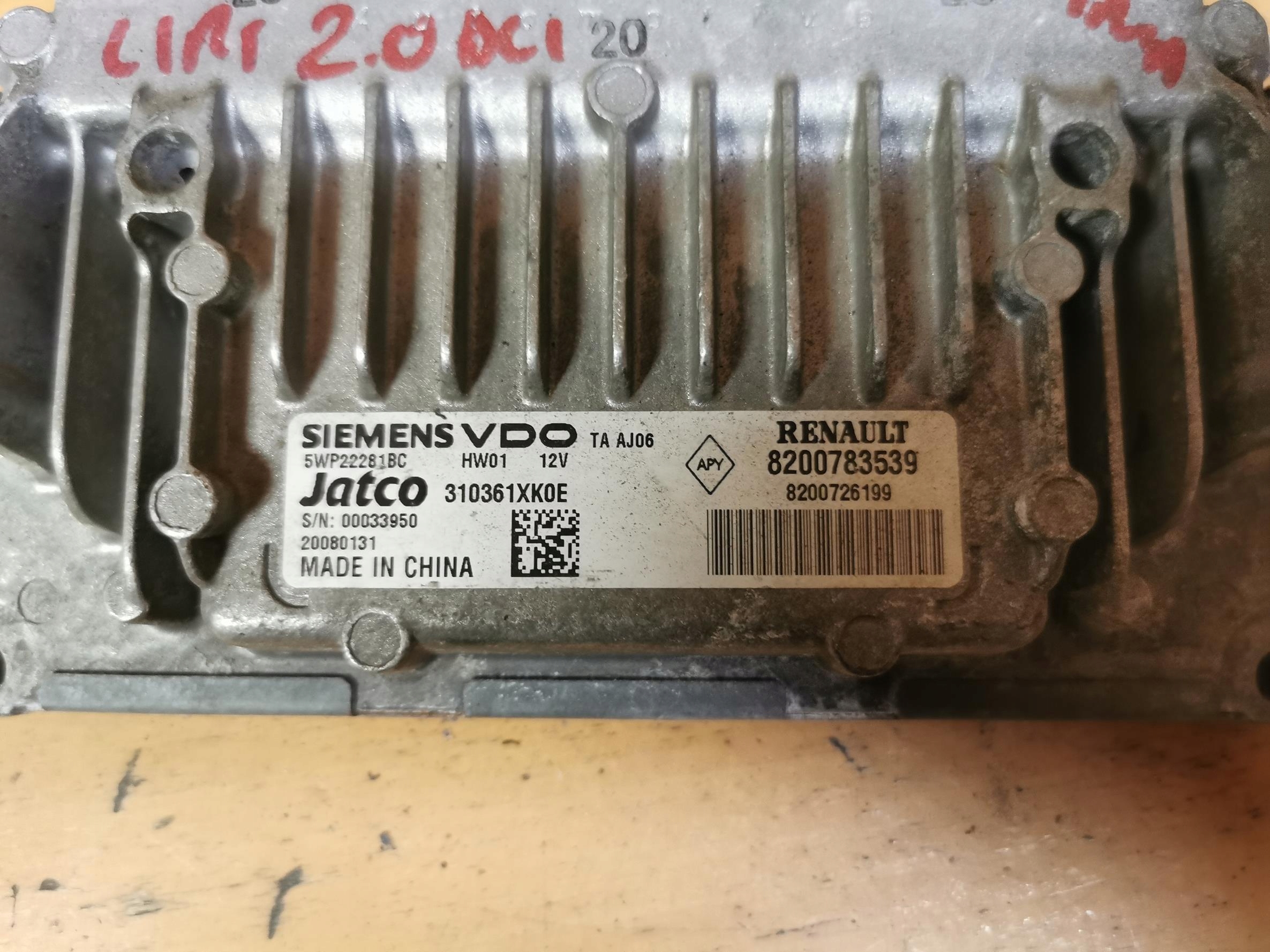 Bedienteil Computer Getriebe getriebe RENAULT ESPACE IV 2.0 DCI 8200783539