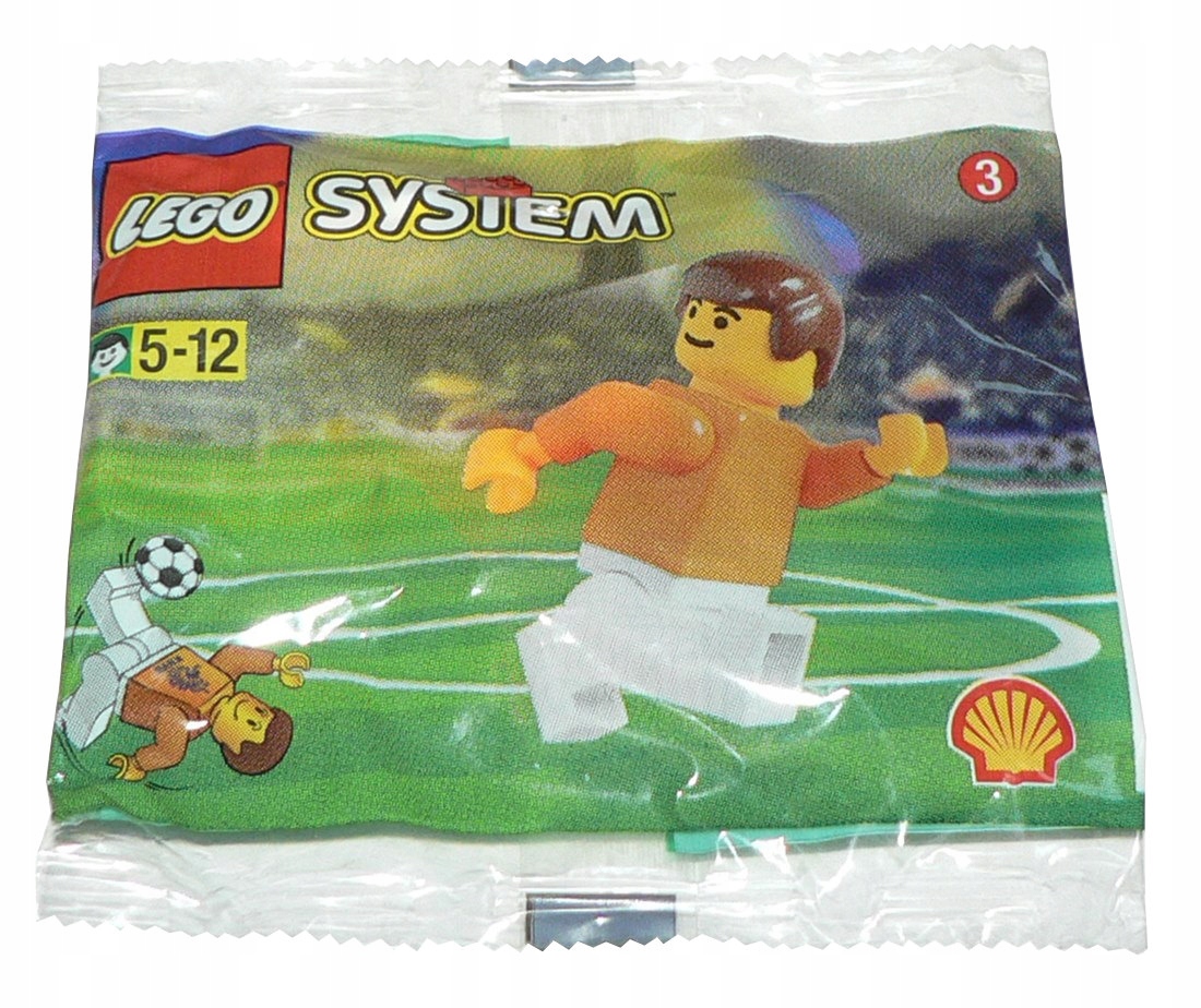 nowy Lego System 3304 Piłkarz Holenderski Sports town city Misb 1998