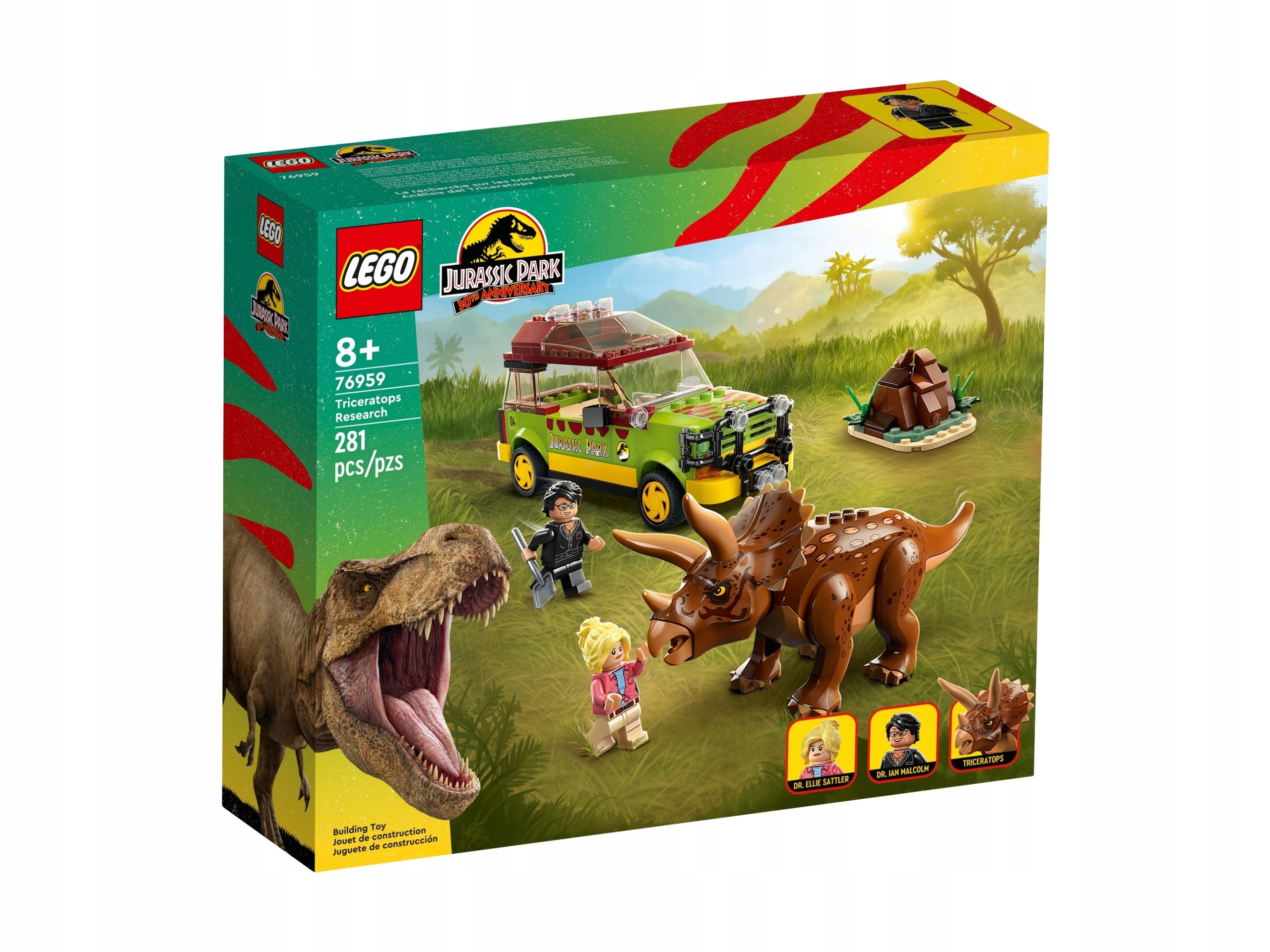 Lego Jurský svět 76959 Studie triceratopse Nové