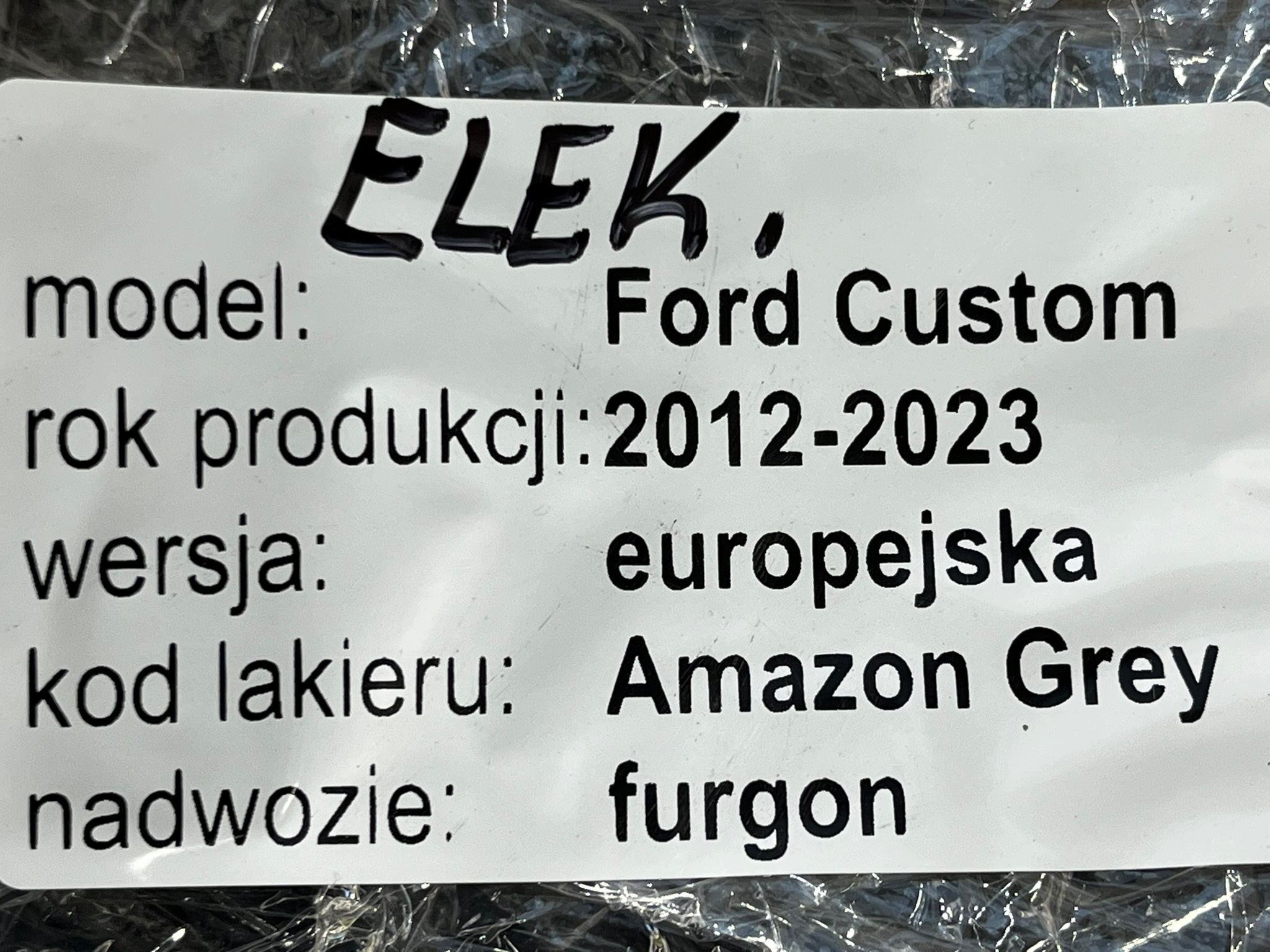 FORD TRANSIT CUSTOM LIFT 18-22 2.0 ECOBLUE bundle KOMORY of the engine EUROPA