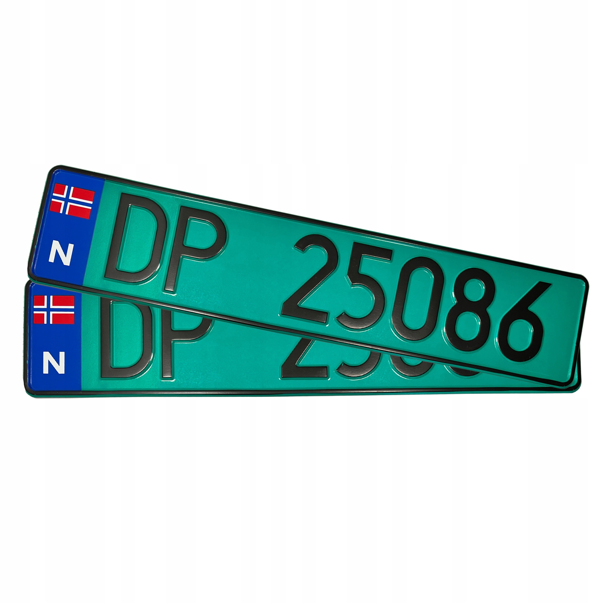 

Tablice rejestracyjne Norweskie zielone