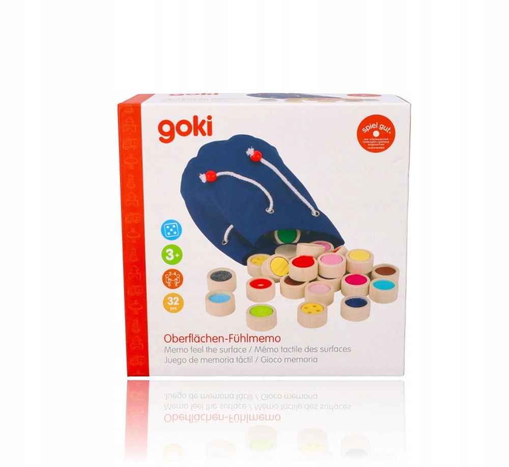 Gra Logiczna MEMORY DOTYKOWE + WOREK 32 ELEMENTY Bohater brak