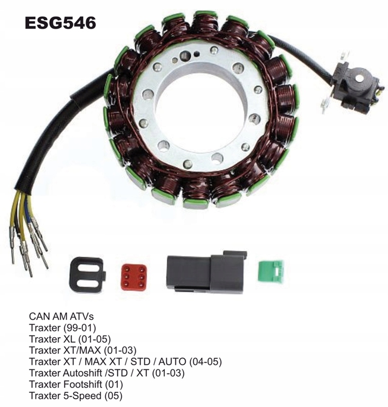 Electrosport Vinutie Alternátora (stator) Cam Am Traxter 500 (99-05)