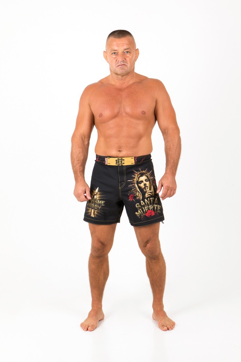Spodenki męskie do MMA BJJ athletic SANTA MUERTE L Kod producenta 2063-27472-L-CZARNY