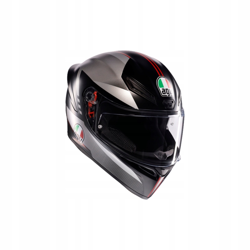 Prilba Agv K1 S Lap čierna/šedá/červená matná S