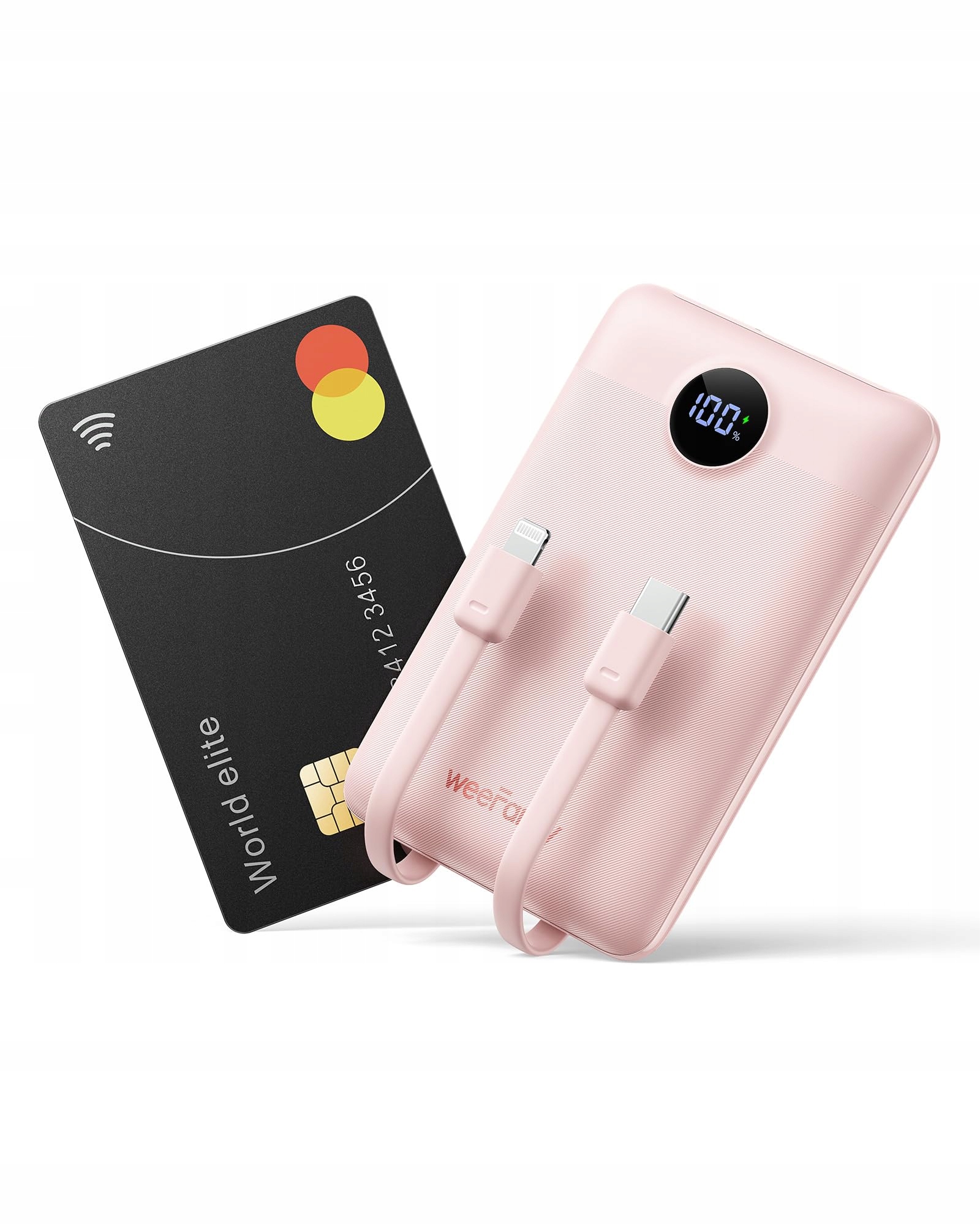 WEEFANCY Power Bank 10000mAh Mini USB C dla iPhone Samsung
