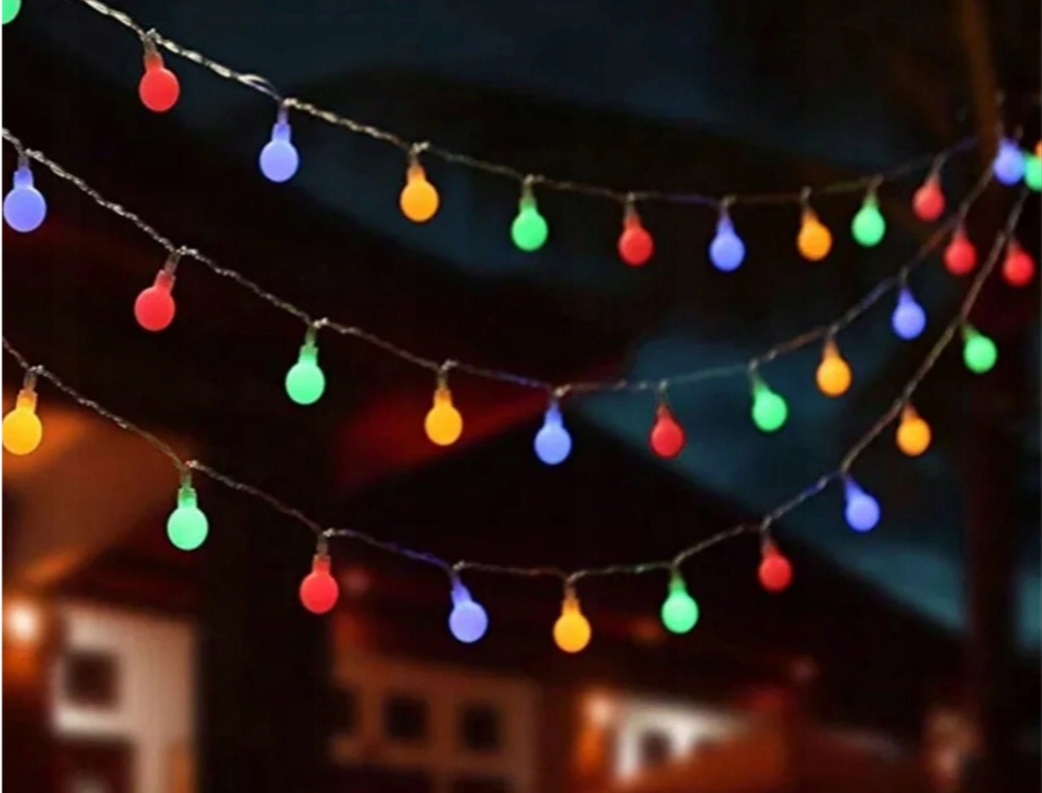 LAMPKI CHOINKOWE KULKI LED NA BATERIE - PILOT Kod producenta FOCLA_KUL-50-RGB