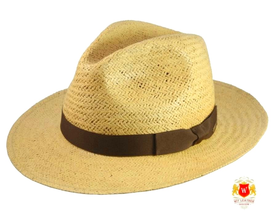 Slaměný klobouk fedora na léto Miami II Witleather Skoczów