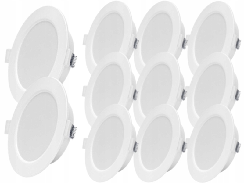 11x plochá stropní Led lampa 6W Slim Neutrální 4000K