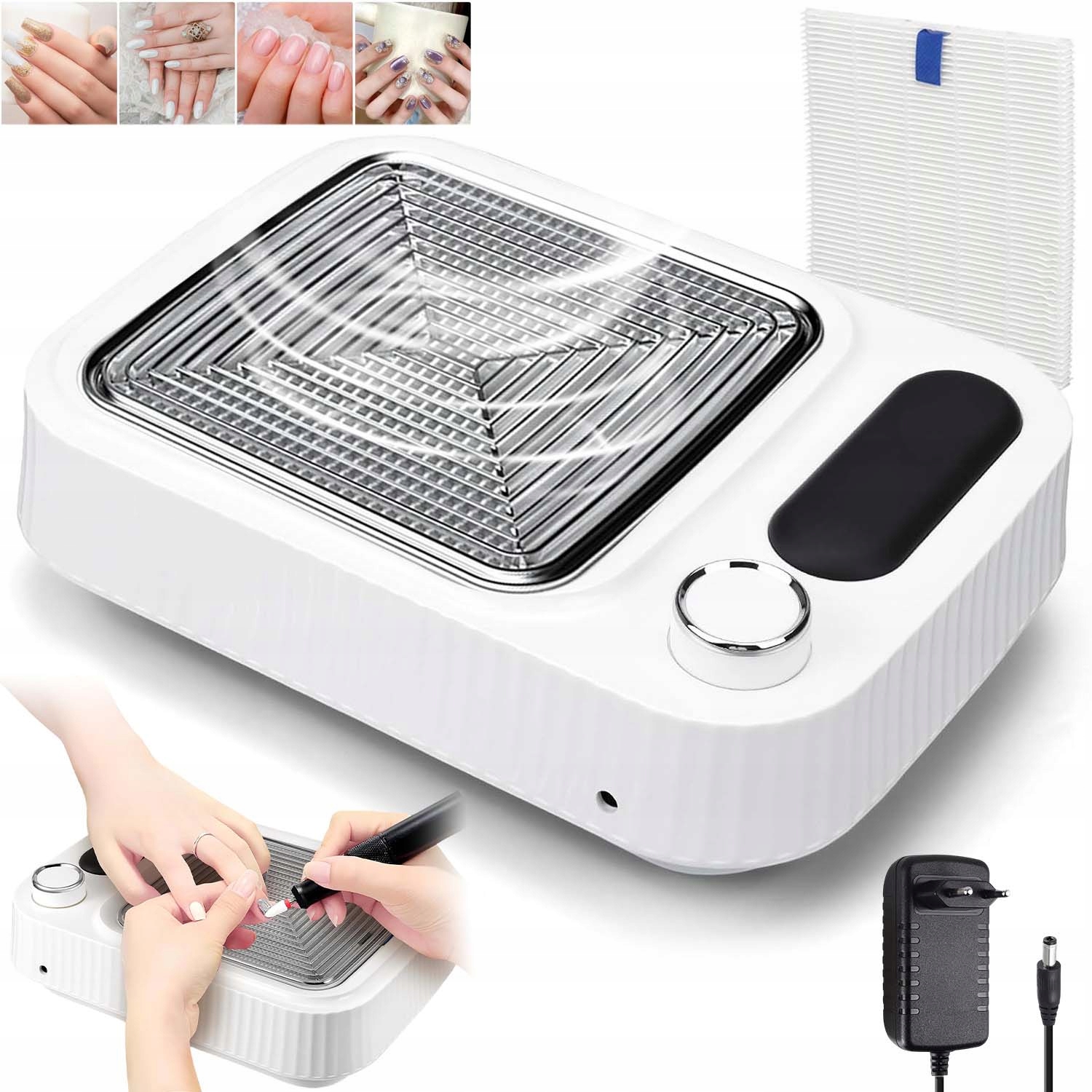 Odsávačka Prachu 80W Kazetový Bezsáčkový S Filtrem Pro Kosmetický Salon