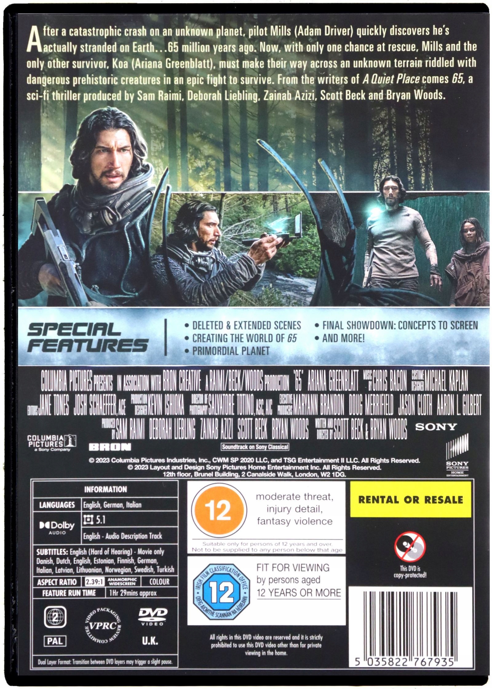 65 [DVD] Stan opakowania oryginalne