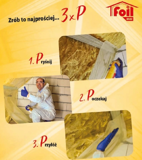 Klej do Folii Paroizolacyjnej i Membran w SPRAYu Kod producenta 500ml