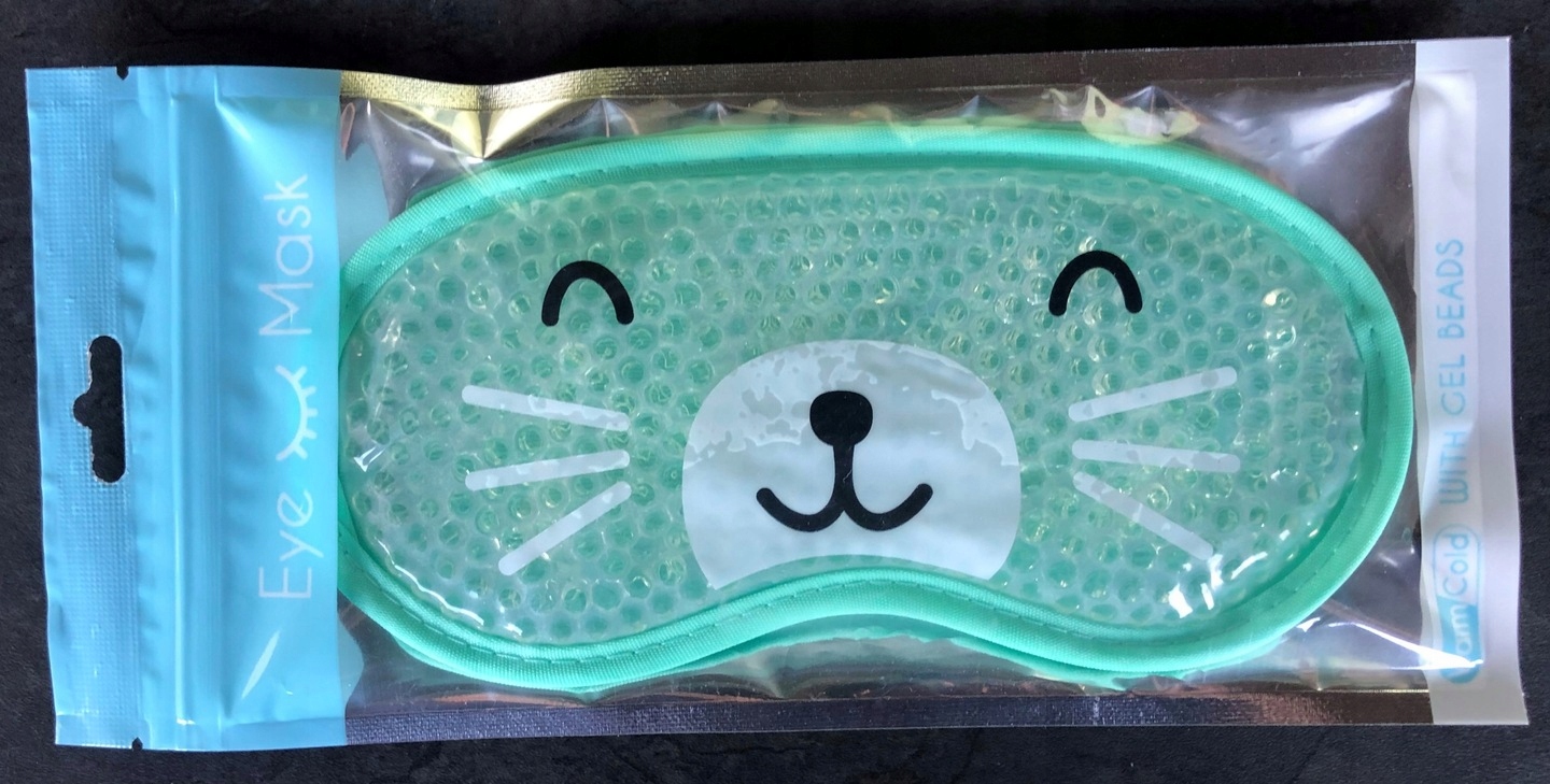 OPASKA NA OCZY MASKA DO SPANIA SNU RELAKSU kot KOTEK Żel OLDMAN CHŁODZĄCA Płeć uniseks