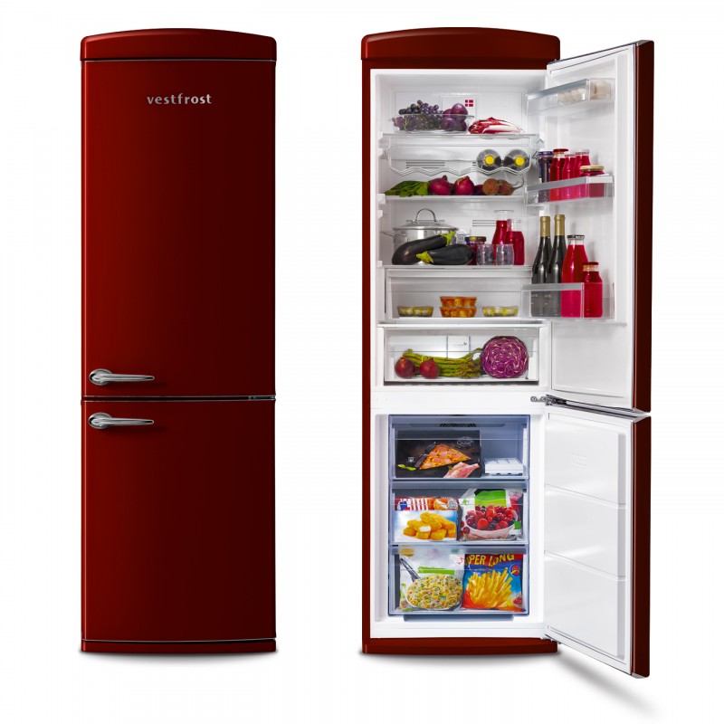VESTFROST ZESTAW RETRO LODÓWKA KUCHNIA OKAP +SMEG Kolor dominujący czerwony