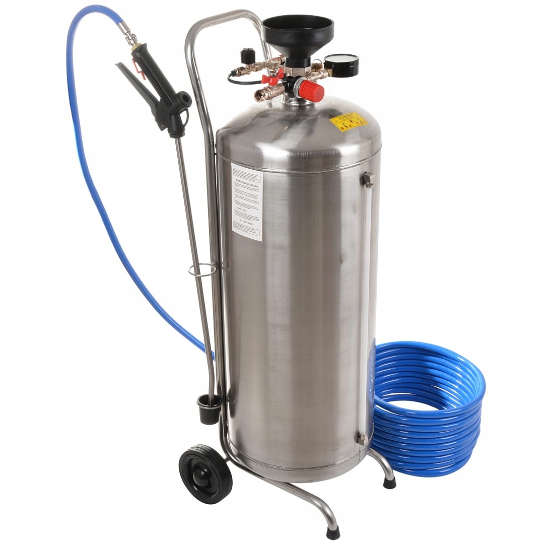 Nierdzewna Pianownica pneumatyczna kompresor 50L Inox wytwornica piany