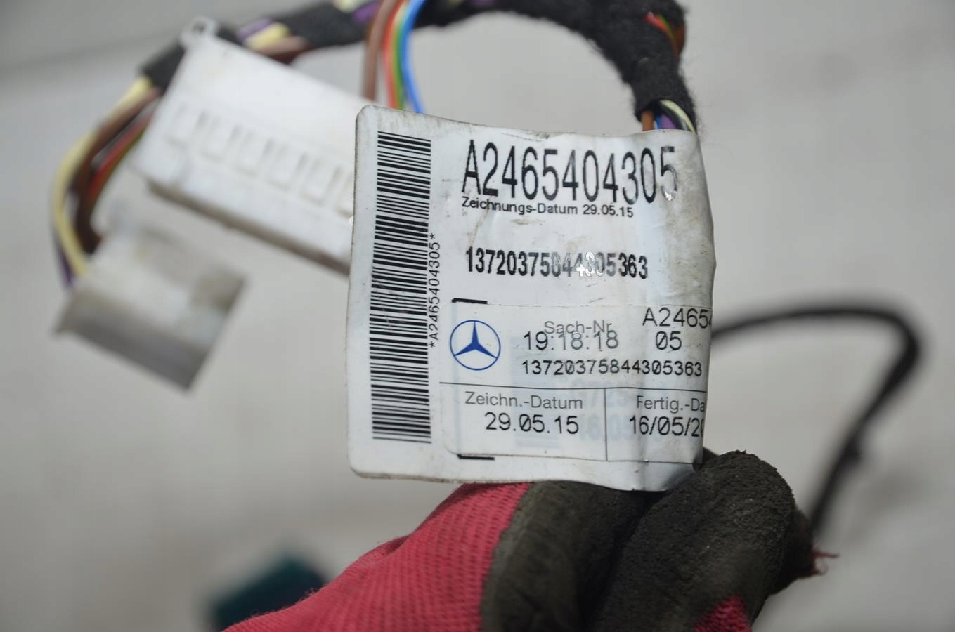 Câblage pompy Carburant Mercedes W176 lift