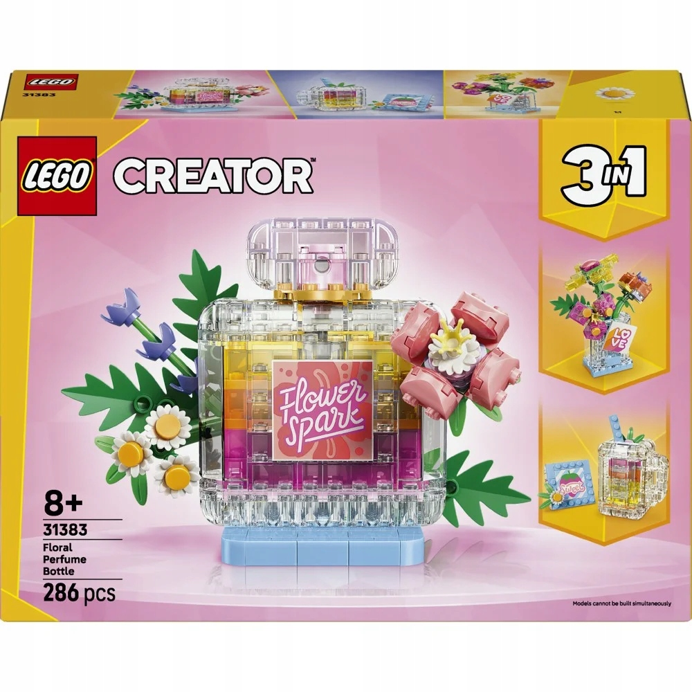 Lego Creator Flakon parfému s květinovou ozdobou 3v1 31383