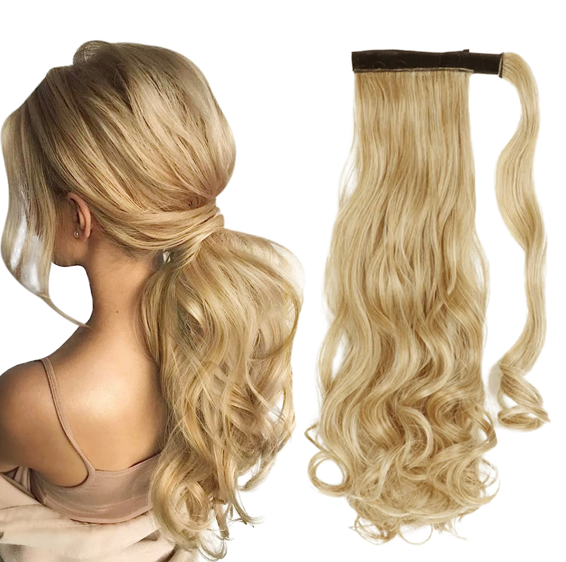 Doczepiany Kucyk ponytail włosy kręcone treska