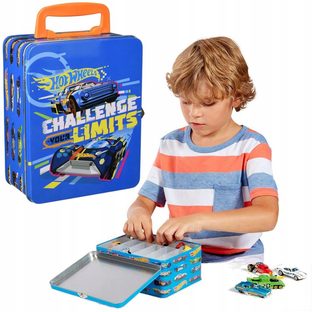 

Walizka Skrzynka Garaż Na Auta Hot Wheels Puszka