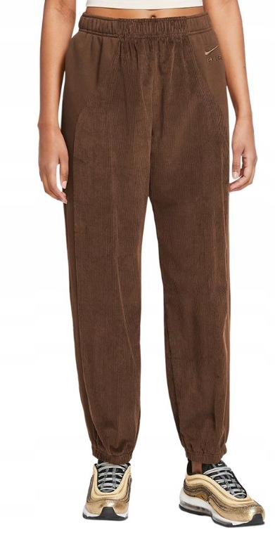 Dámské kalhoty Nike Air Fleece Joggery Ležérní tóny manšestru DQ6926-259 Xs