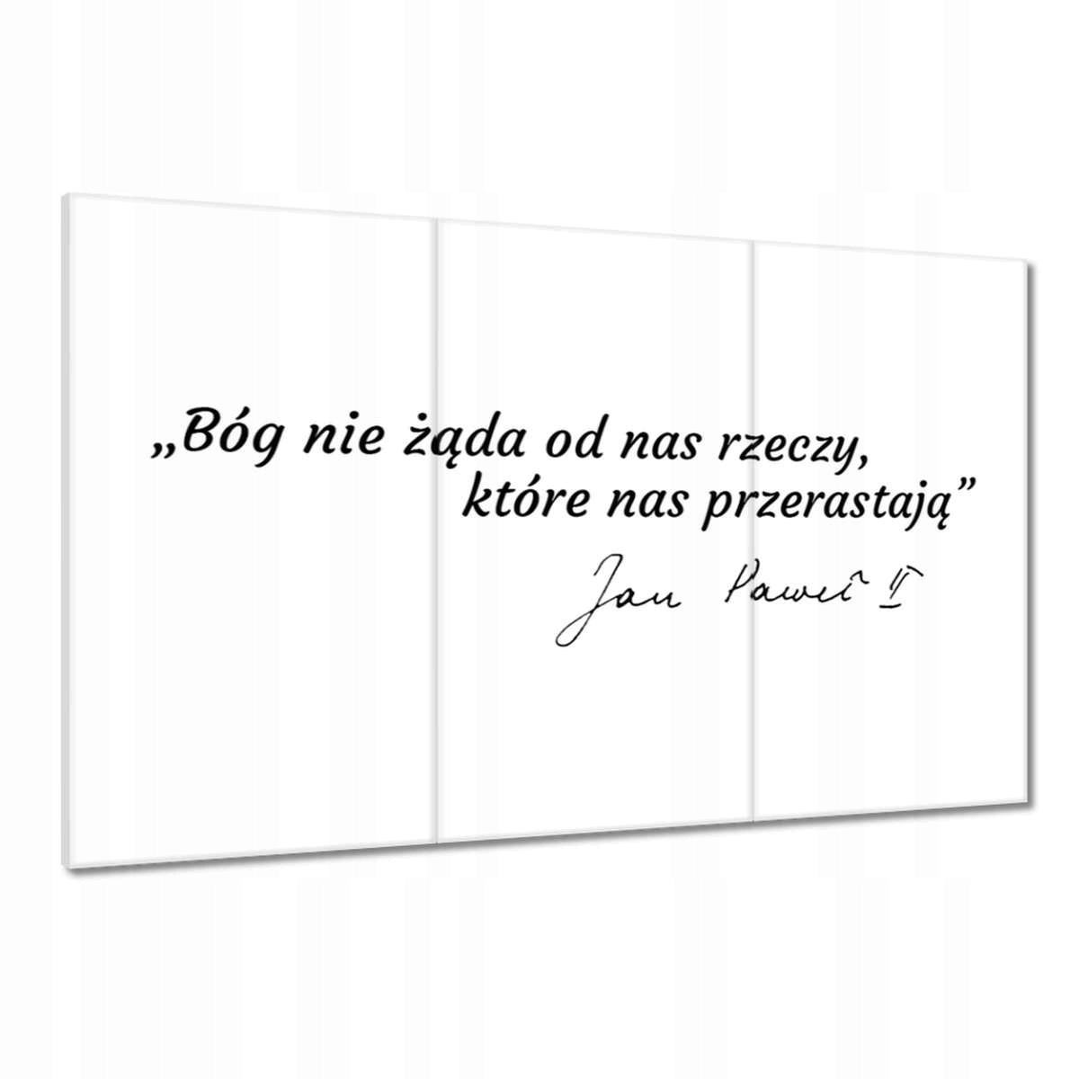 Obrazy 120x80 Citát svatého Jana Pavla