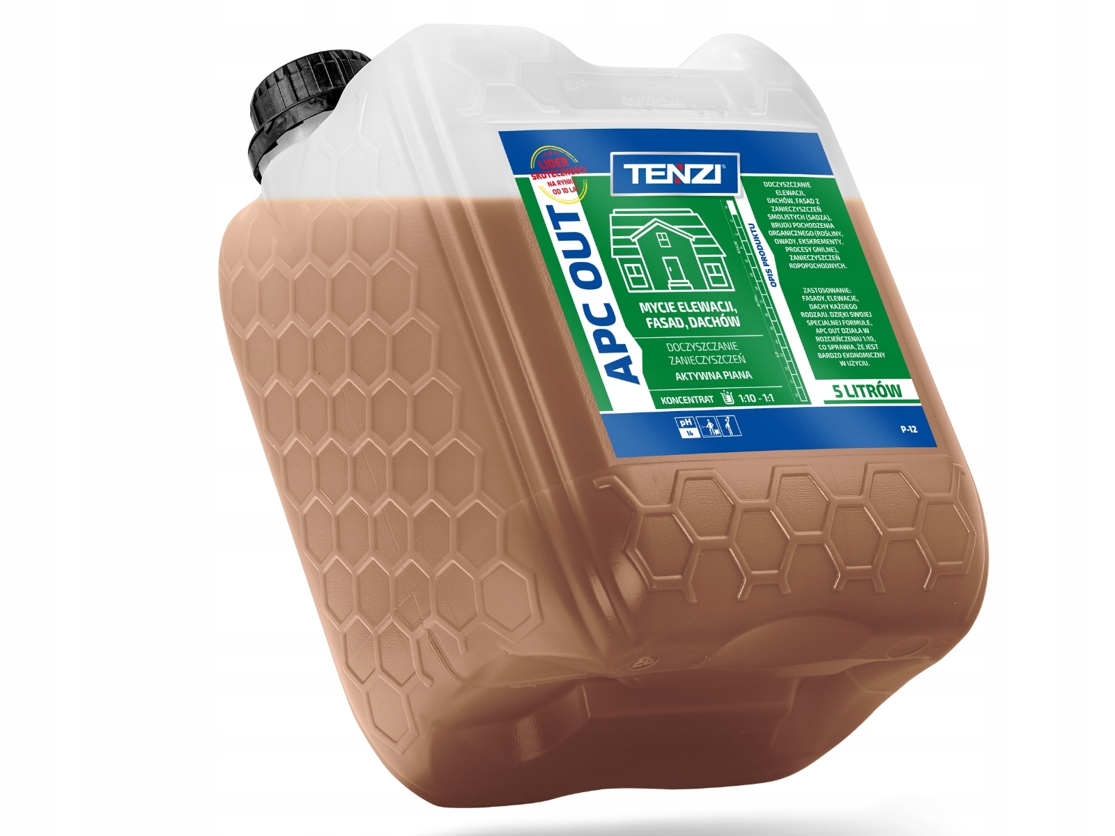 APC OUT P12 Tenzi 5l doczyszczanie elewacji dachów Marka Tenzi