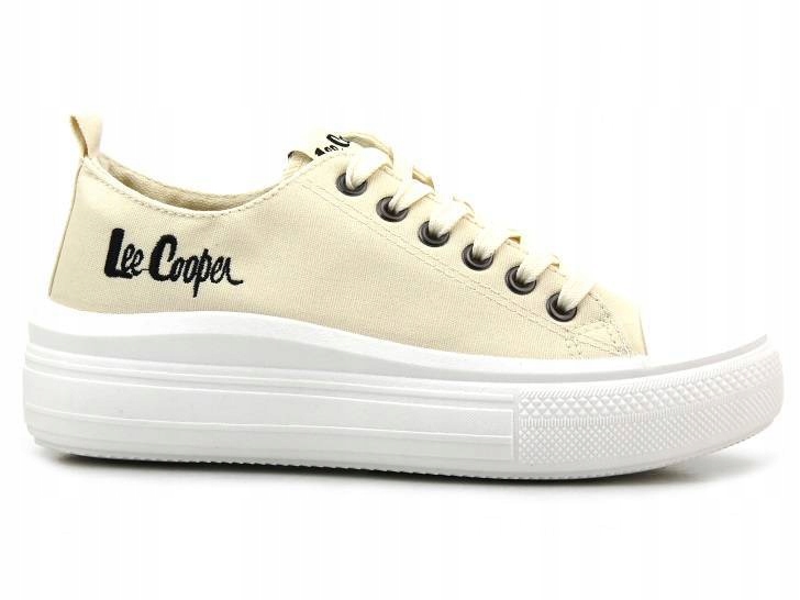 TRAMPKI DAMSKIE LEE COOPER 1626L BEŻOWE PLATFORMY Rozmiar 41