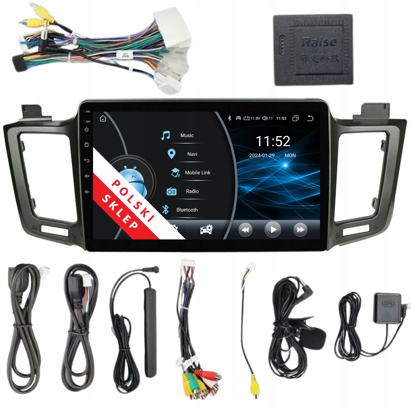 Rádio 2DIN Navigácia Android Toyota RAV4 4 IV 2/32 Gb Dsp Carplay Lte
