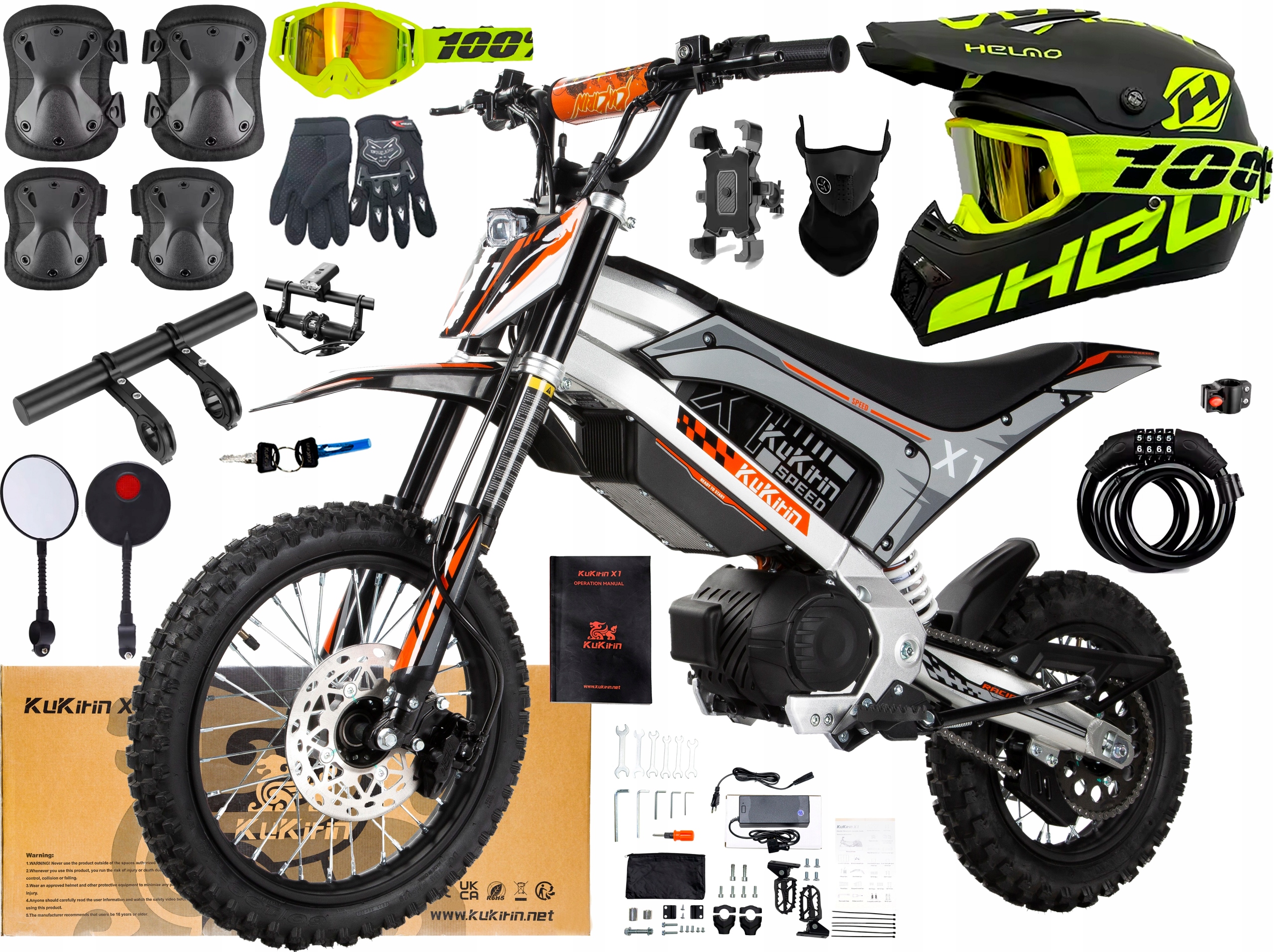 Kukirin X1 Terénní elektrická vozidla 1000W 48V 20.8Ah 50KM/H +10 Dárek