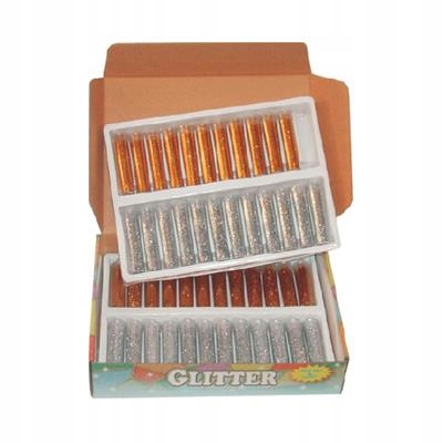 Brokát zlatá/stříbrná lahvička 7ml (48ks) GL-748/1-G