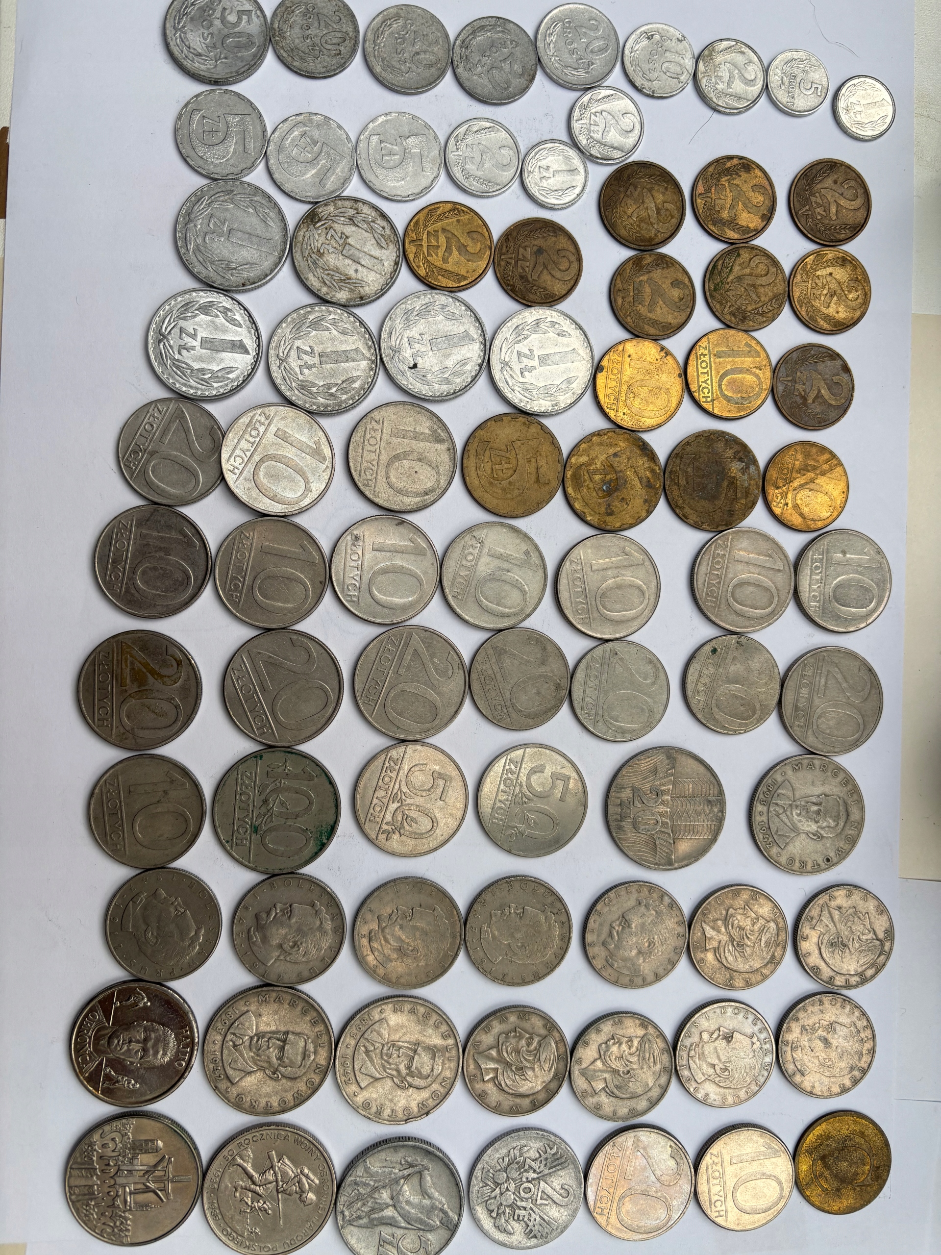 HIT ZESTAW POLSKICH MONET OBRAZKOWYCH PRL NR A2