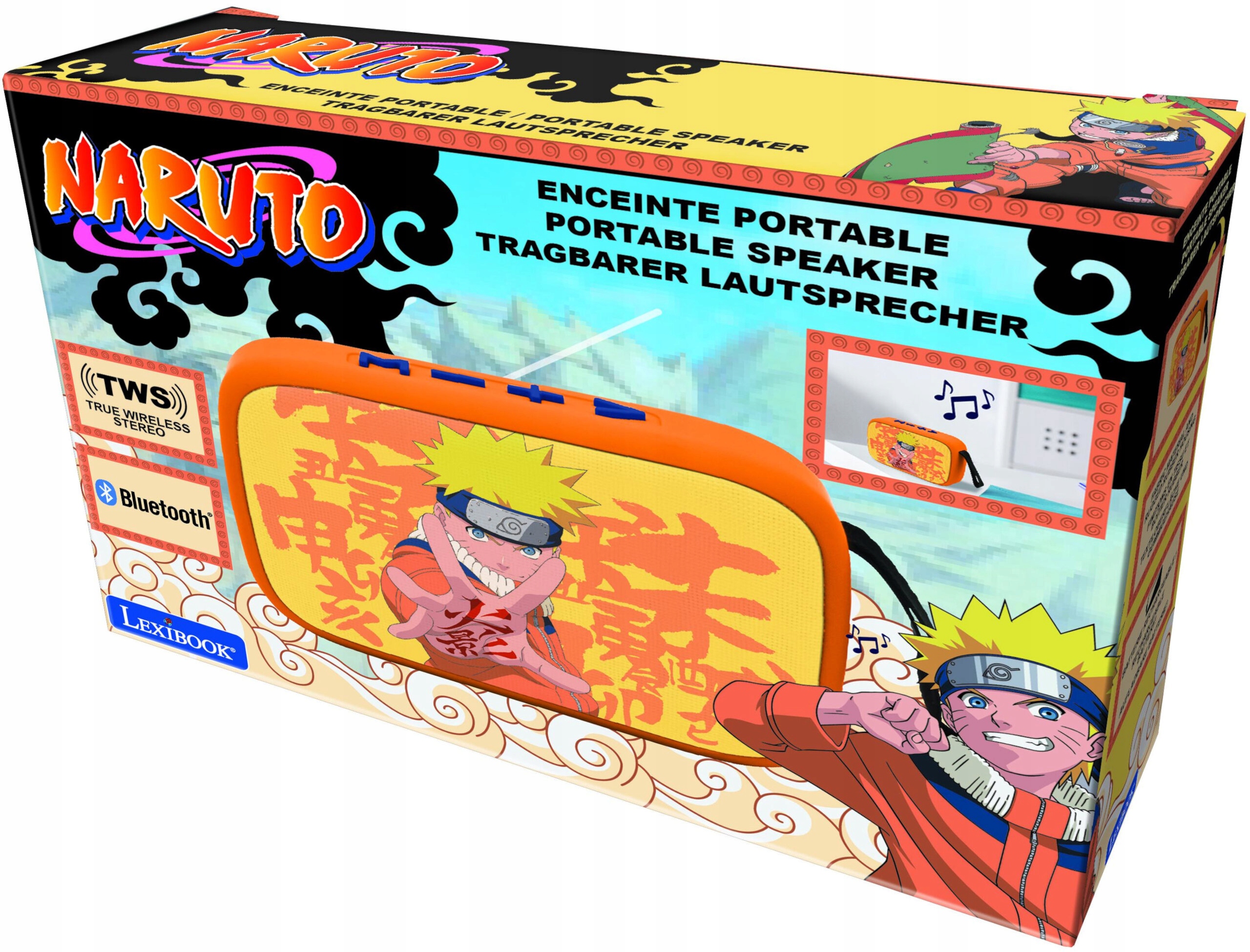 Lexibook reproduktor Naruto s látkovým povrchem