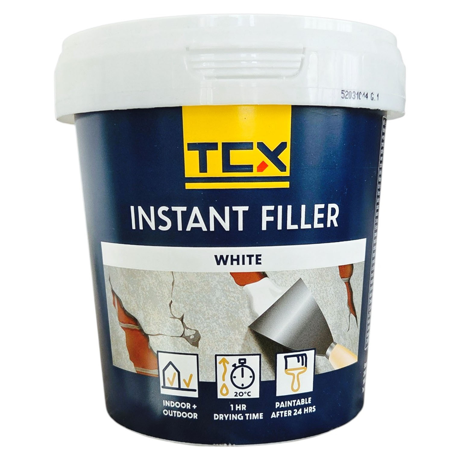 Špachtle Výplň Na Stěny Zdiva Dutin Prasknout Tmel Bílá 1kg