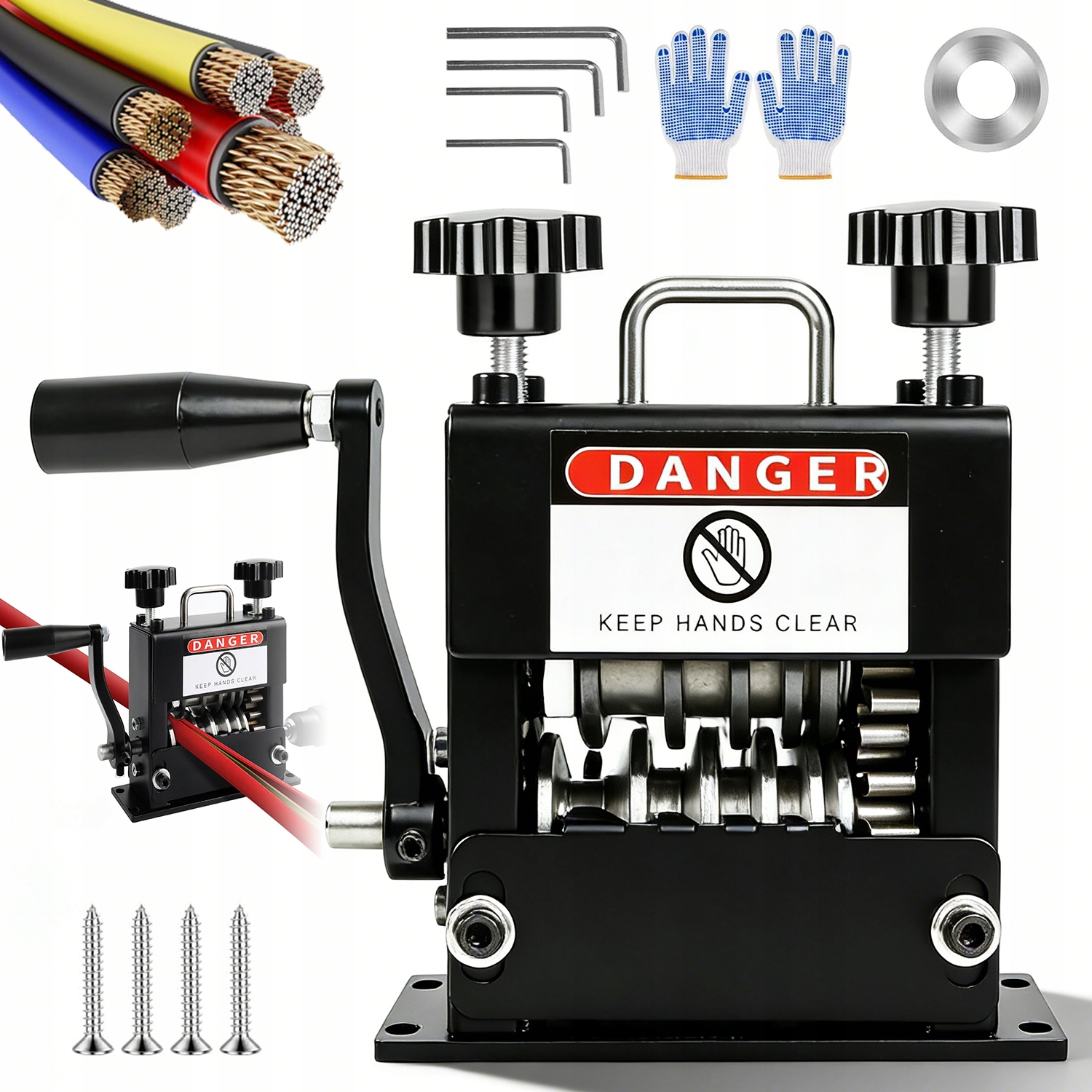 Profesjonalna Korowarka Do Kabli Maszyna Do Przewodów Odizolowywacz 3-17MM