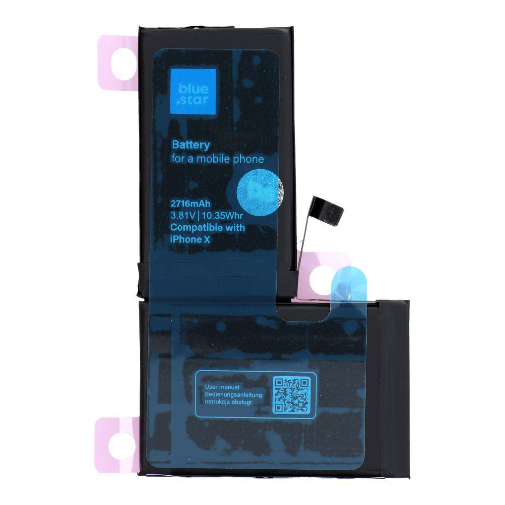 Bateria do Iphone X 2716 mAh Blue Star Hq