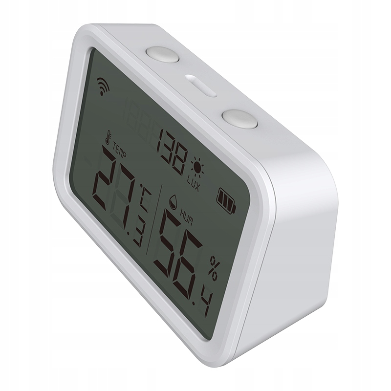 Czujnik temperatury wilgotności światła TUYA LCD Cechy dodatkowe łączność z bluetooth łączność z wifi