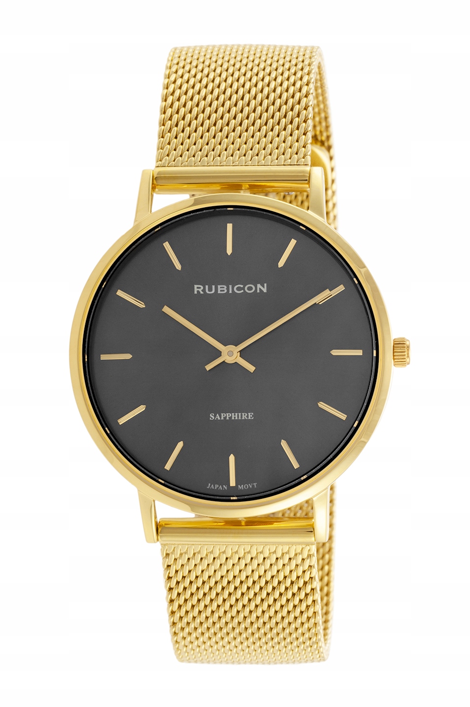 Dámské hodinky Rubicon na náramku RNBD76 zlaté/grafit s krabičkou